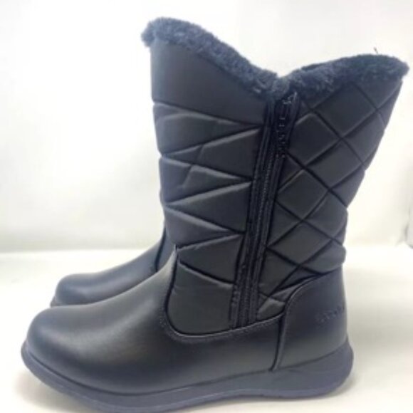 Sporto Janet Thermolite Waterproof Winter Boot Zipper Black Size 6 - Picture 4 of 6